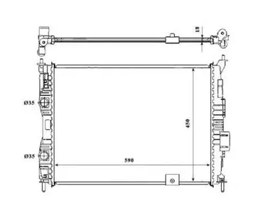 NRF 53846 Радиатор
