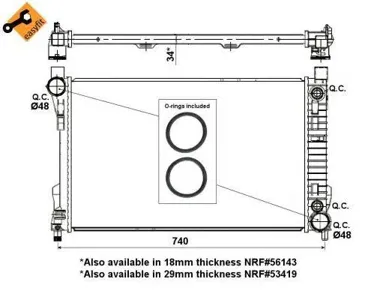 NRF 53878 Радиатор двигателя Mercedes c230 05