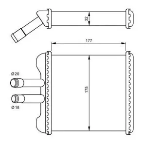 NRF 54237 Радиатор печки