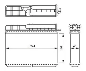 NRF 54307 Радиатор печки
