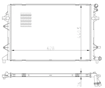 NRF 550089 Радиатор двигателя