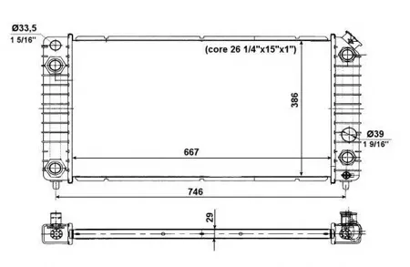 NRF 56011 Радиатор двигателя
