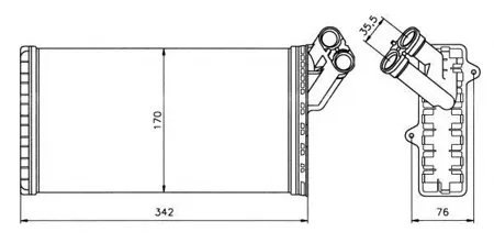 NRF 58066 Радиаторпечки