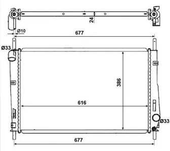 NRF 58272 Радиатор Ford Mondeo iiisaloon(b4y)1.816vbj200011-200708