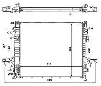 NRF 58356 Радиатор