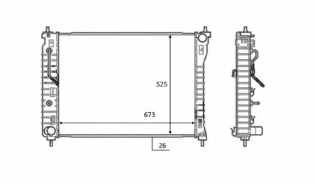 NRF 58449 Радиатор