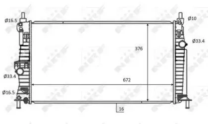 NRF 59068 Радиатор двигателя