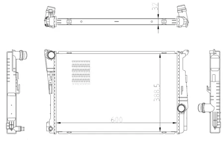 NRF 59228 Радиатор двигателя