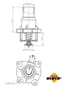 NRF 725033 Термостат 105°C