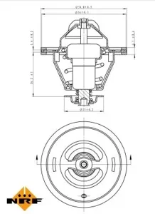 NRF 725124 Термостат 83°C