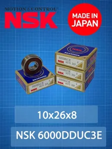 NSK 6000DDUC3E Подшипник 10x26x8mm генератора пластик обойма