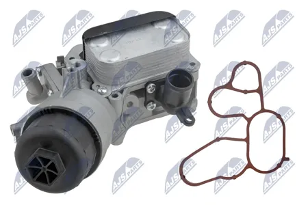 NTY CCLPL008 Радиатор масляный с фильтром ( Opel Astra h 1.3cdti 2005-, Astra j 1.3cdti 2009-, Corsa d 1.3cdti 2006-, Meriva b 1.3cdti 2010-, Fiat Grand e punto 1.3d 2005-)