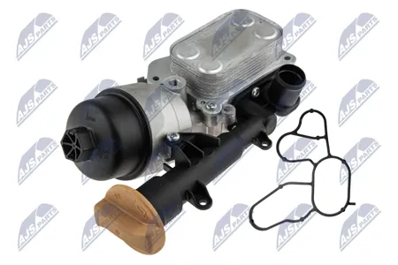 NTY CCLPL014 Радиатор масляный с фильтром ( Opel Astra h 1.3cdti 2005-, Astra j 1.3cdti 2009-, Corsa d 1.3cdti 2006-, Meriva b 1.3cdti 2010-, Fiat Grand e punto 1.3d 2005-)