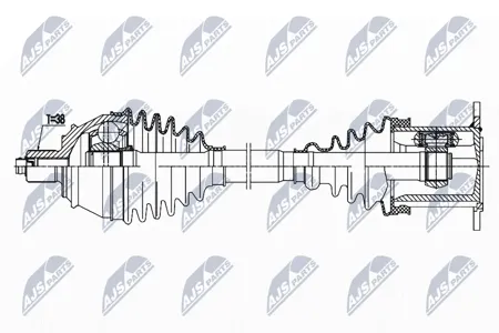 NTY NPWAU034 Полуось