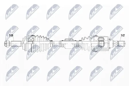 NTY NPWCH062 Полуось