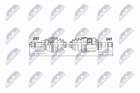 NTY NPWFT016 Приводной вал