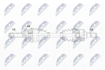 NTY NPWKA384 Привод в сборе