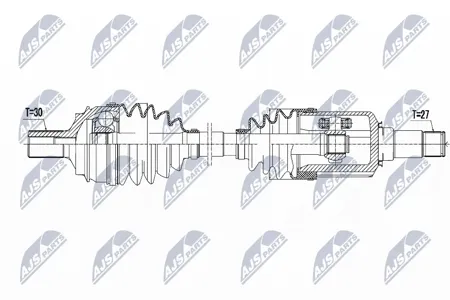 NTY NPWME038 Полуось