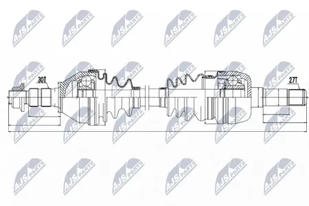 NTY NPWPL043 Вал приводной