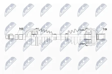 NTY NPWPL055 Полуось