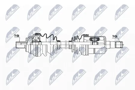 NTY NPWVW192 VW ENG 1.6FSI 115KM GOLF V 03-, PASSAT 05-10, TOURAN 03-, SKODA OCTAVIA II 04- ,ЛЕВ,ATM,