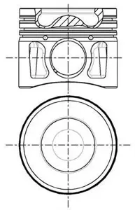 NURAL 8742770740 Поршень, комплект