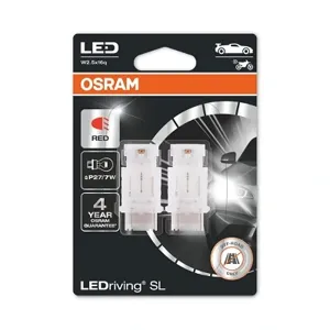 OSRAM 3157DRP02B Лампа светодиодная 12V P27/7W W2.5x16q блистер (2шт.) LEDriving SL Red OSRAM