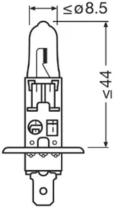 OSRAM 64150L 55W 12V P14.5S 10X10X1 1A OSRAM