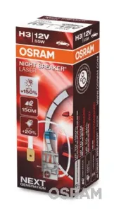 OSRAM 64151NL Лампа галоген Night breaker laser +150% H3 12В 55Вт, 1шт