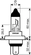OSRAM 64185 Лампа HS1 12V (3535W) ORIGINAL LINE 1 шт. в картонной коробке