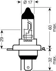 OSRAM 64196TSP Лампа накаливания, фара дальнего света нака