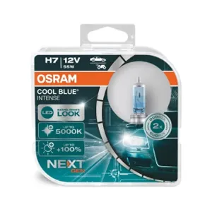 OSRAM 64210CBNHCB Лампа галогенная Заменен на 64210CBN-2HB Cool Blue Intense Next Gen H7 12V 55W 1500lm PX26d 5000K (к-кт 2шт) 64210CBN-HCB