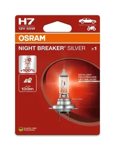 OSRAM 64210NBS1BL Лампа NIGHT BREAKER SILVER H7 55W 12V PX26D blister 1 шт. OSRAM