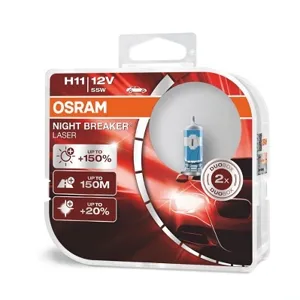 OSRAM 64211NLHCB Лампа галоген Night Breaker Laser H11 12В 55Вт, 2шт