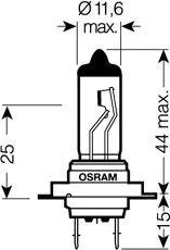 OSRAM 64215 Лампа H7 70W 24V ORIGINAL LINE 1шт Складная картонная коробка