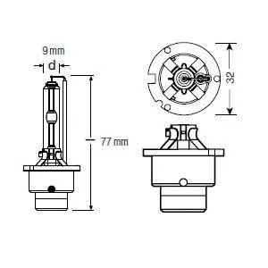 OSRAM 66240CLC Лампа D2S (35W) P32d-2 Xenarc Classic 4052899075443