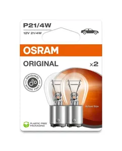 OSRAM 72252BL Лампа 12V P21/4W BAZ15d блистер (2шт.) OSRAM