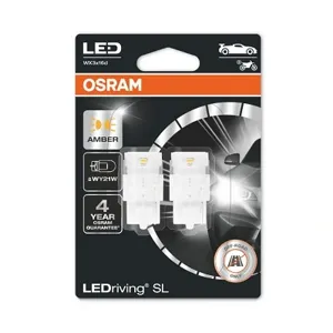 OSRAM 7504DYP02B Лампа светодиодная 12V WY21W W3x16d блистер (2шт.) LEDriving SL Yellow OSRAM
