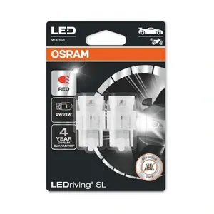 OSRAM 7505DRP02B Лампа светодиодная 12V W21W W3x16d блистер (2шт.) LEDriving SL Red OSRAM