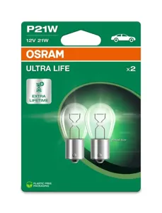 OSRAM 7506ULT2BL Автолампа ULTRA LIFE P21W 7506ULT-2BL 21W 12VBA15S10XBLI2QR2B OSRAM