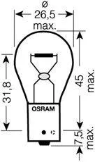 OSRAM 7510TSP Лампа PY21W 21W 24V Truck STAR PRO 1шт Складная картонная коробка