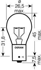 OSRAM 7511TSP Лампа накаливания Truck STAR PRO P21W 24В 21Вт, 1шт