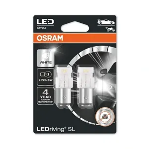 OSRAM 7528DWP02B LEDriving SL (3поколение) 2,0W12V P215W BAY15D BLI2 белый 6000K 2шт