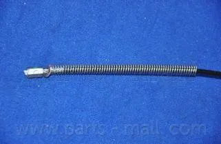 PARTS MALL PTA174 Трос ручного тормоза левый Hyundai Gets all 03> диск. 15901362
