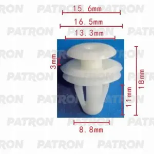 PATRON P370011 Клипса автомобильная [упаковка 10 штук]