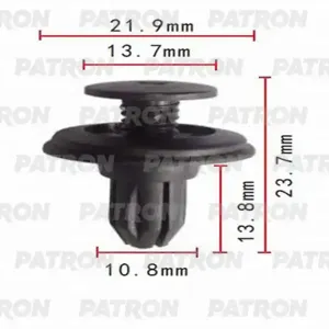 PATRON P370022 Клипса автомобильная [упаковка 10 штук]