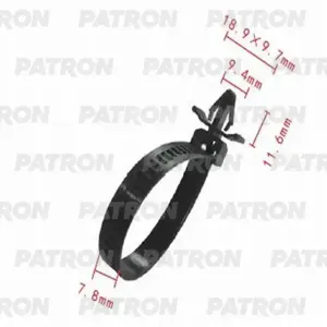 PATRON P370028 Клипса автомобильная [упаковка 10 штук]