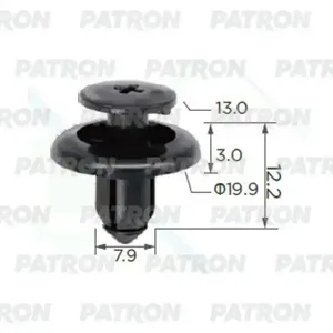 PATRON P370037A Клипса Mazda применяемость: бампер. защита. отделка капота (мин. 10 шт.)