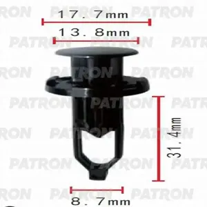 PATRON P370051 Клипса автомобильная [упаковка 10 штук]