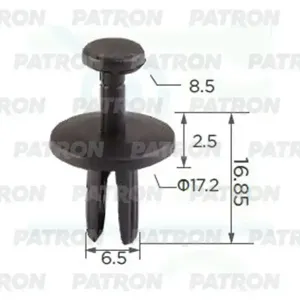 PATRON P370071 Клипса автомобильная [упаковка 10 штук]